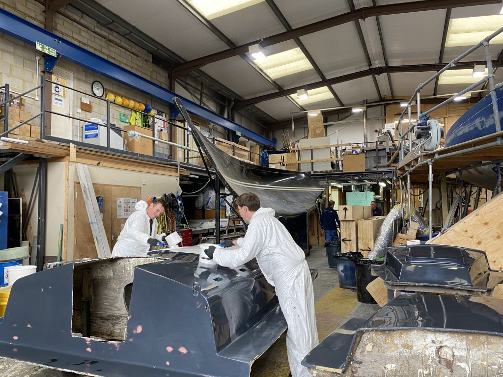 Contessa 32 being built