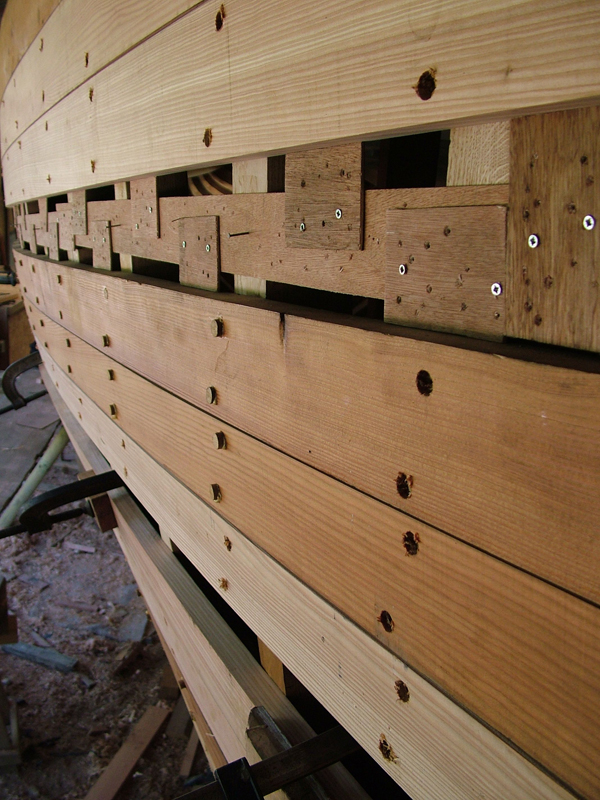 1 The Spiling board with 'tad-nabs'