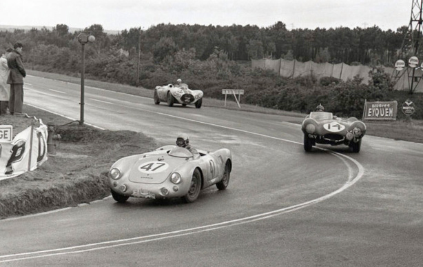 At the 1954 24 Hours of Le Mans, Gonzague Olivier brilliantly won the 1100cc class in a Porsche 550 RS 1090.