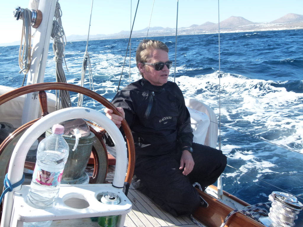 Alex Pella on Stiren at the Panerai Transat Classique start